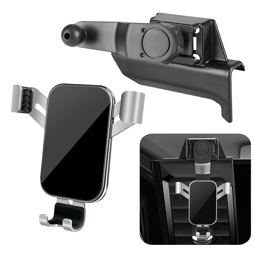 LUNQIN Car Phone Holder for Chevrolet Chevy Silverado 1500 2022-2026 and 2500HD 3500HD 2024-2026 [NOT Fit Work Truck.Custom] Auto Accessories Cell