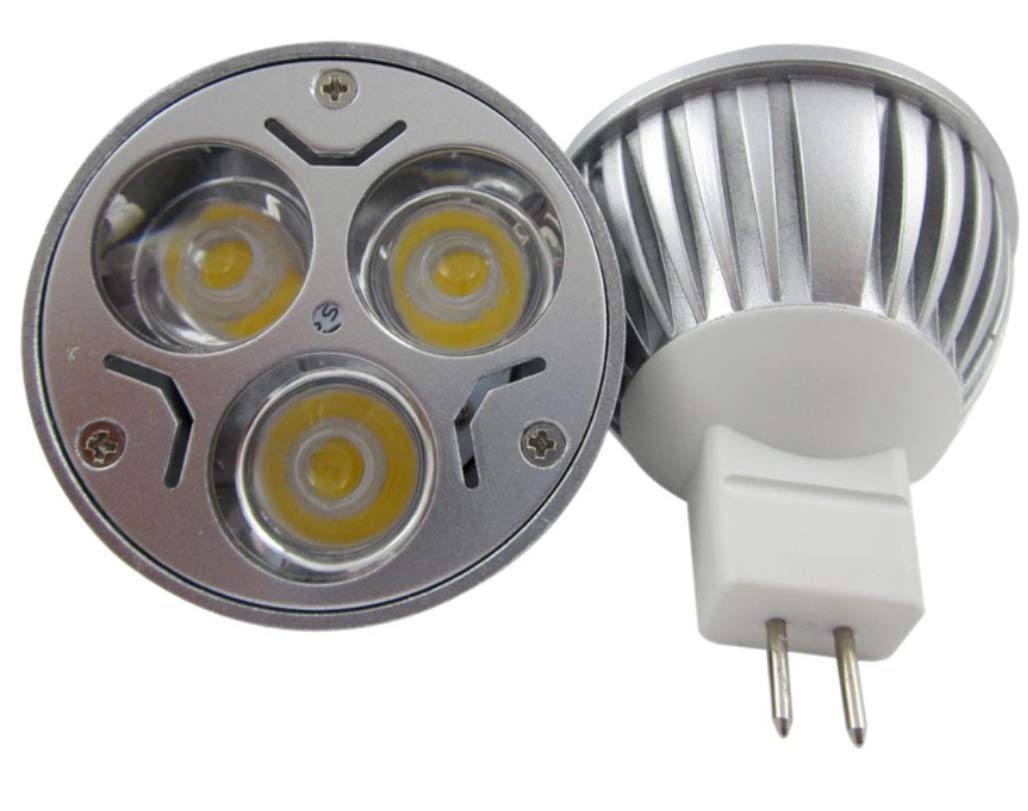 MR16 3W LED Bulbs MR16 3W 12V Warm White 2700K Not Dimmable 60 Degree Beam Angle LED Spotlight Bulbs for Landscape Recessed Lighting,35W Halogen Bulbs