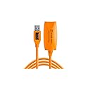 Tether Tools TetherPro USB 3.0 to USB Female Active Extension Cable | for Fast Transfer Between Camera and Computer | High Visibility Orange | 16 Feet