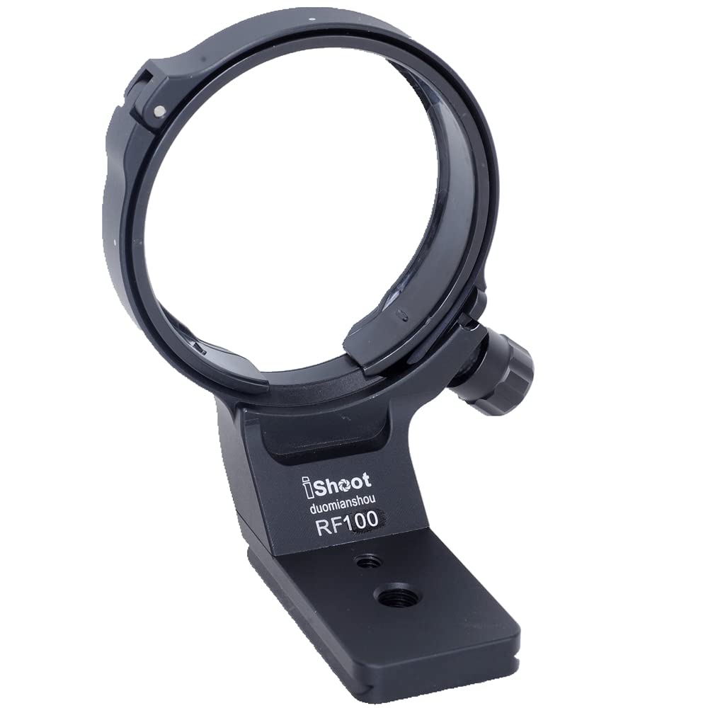 iShoot Lens Collar Tripod Mount Ring Compatible with Canon RF 100mm f/2.8L Macro is USM, Lens Support Holder Bracket Bottom is Arca-Swiss Fit Quick