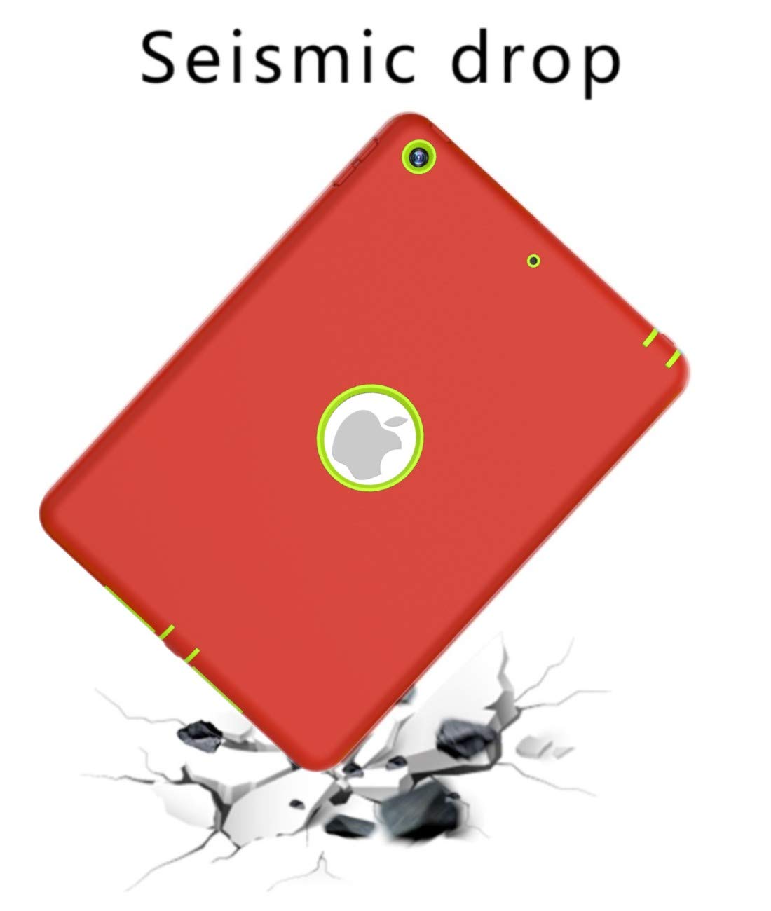 Case for ipad 4th 3rd 2nd Generation 9.7 inch (11Years ago Old Model) A1458 A1430 A 1416 High-Impact Shock Absorbent Silicone Hard Plastic Dual Layer