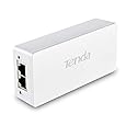 Tenda PoE Injector 48V, IEEE802.3at Gigabit PoE Injector up to 30W, Compatible with IEEE 802.3af, RJ45 Port, Passive PoE 10 / 100Mbps, Distance Up