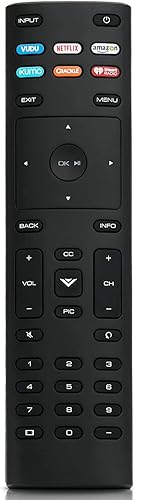 Universal XRT136 Remote Control Works for All Vizio Smart TV D24f-F1 D43f-F1 D50f-F1 E43-E2 E60-E3 E75-E1 M65-E0 M75-E1 P55-E1 P65-E1 P75-E1 and More