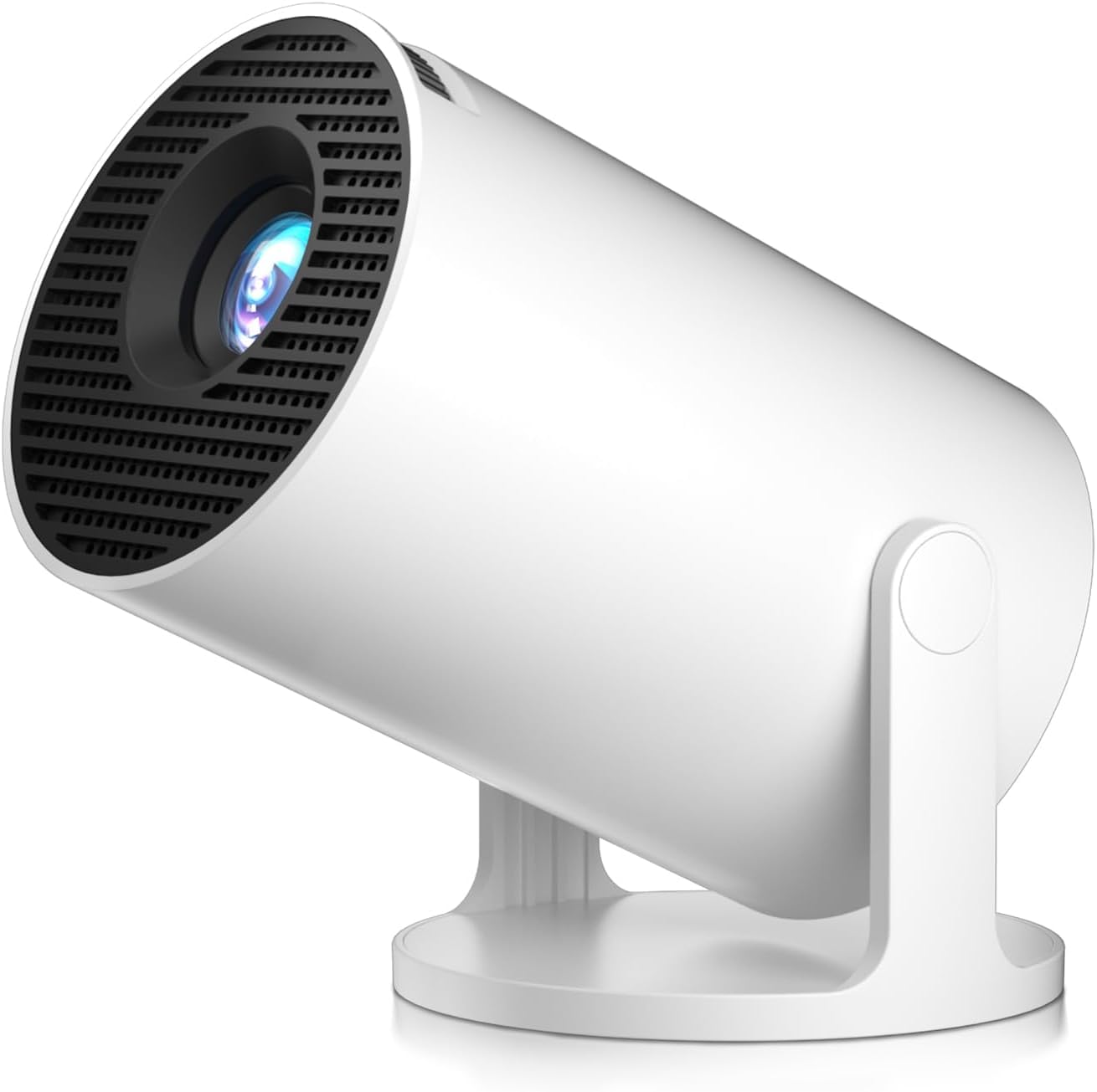 Mini Projector with Android 11.0 - Short Throw, 1080P HD, 180° Adjustable, Auto Keystone Correction, Portable for Outdoor Movies