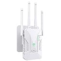 2026 WiFi Extender Signal Booster, 1200Mbps Dual Band 5GHz&2.4GHz Internet Booster, Up to 15000 Sq.Ft Coverage, 3-in-1 WiFi Repeater with 2 Ethernet