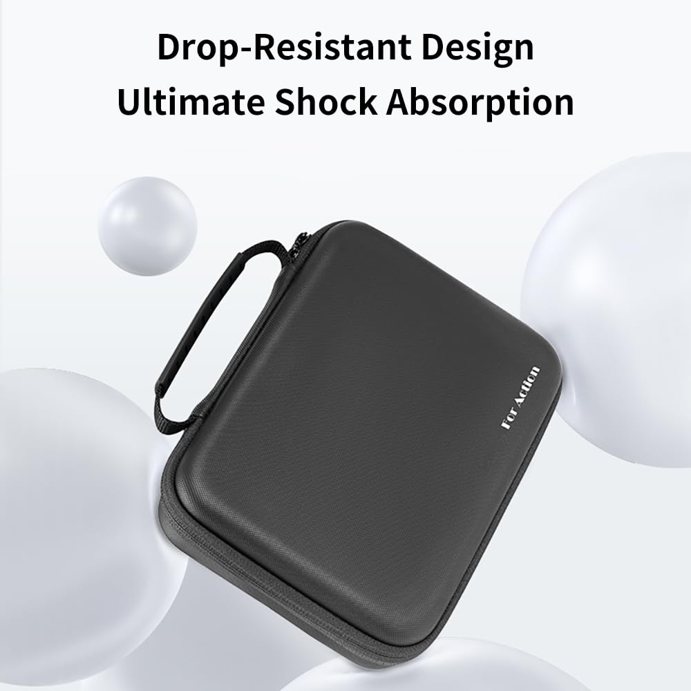 Osmo Action 5 Pro Carrying Storage Case for DJI Osmo Action 5 Pro/Action 4 3, Surface Waterproof Travel Portable Hard Bag Compatible With DJI Osmo