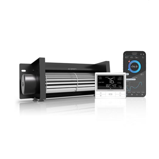 AC Infinity AIRBLAZE T10, Universal Fireplace Blower Fan Kit 10 ".