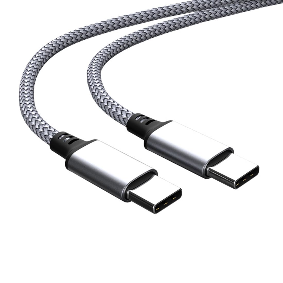 Pocxwa USB-C to USB-C Charger Cable, 5Ft USB 2.0 Braided Fast Charging Cord Compatible with Samsung Galaxy S25 Ultra S24 Plus S23 S22 S21 S20, LG