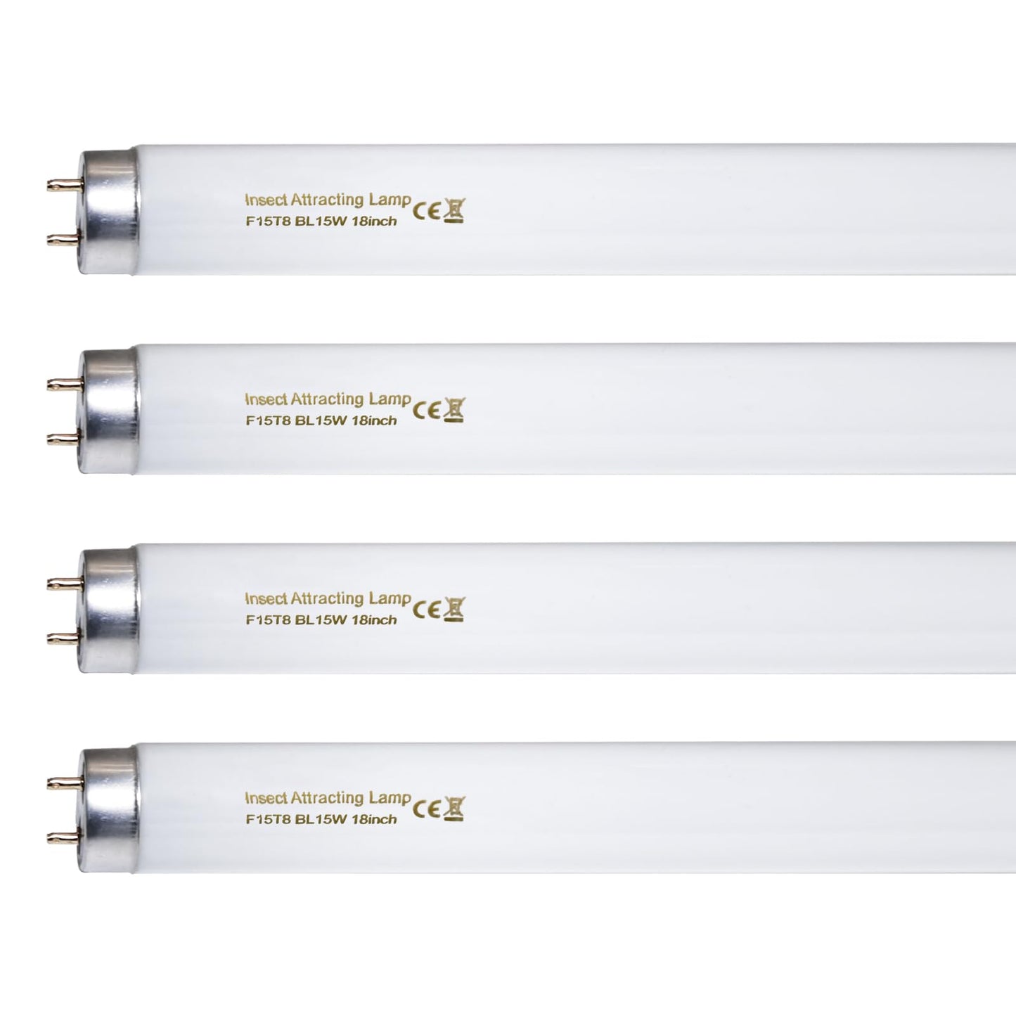 amgolibi 18 Inch 15 Watt U V/A Black Light Bulb F15T8/BL Replacement T8 BL Fluorescent Lamps for 30W Machine 350BL 365-nm Blue Light 4 Count