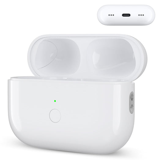 Wireless Airpod Pro Charging Case for 2nd & 1st Gen - Replacement Charger with Fast Pairing, Audio Alerts (No Earbuds) (Type-C Port Size)