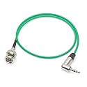 SZYingXian Timecode Cable Elbow 3.5mm to Straight/Right Angle BNC/SDI Cord for Canon C300/500, ARRI Amira, Zoom F8/F4, Blackmagic Pyxis, Sony Venice