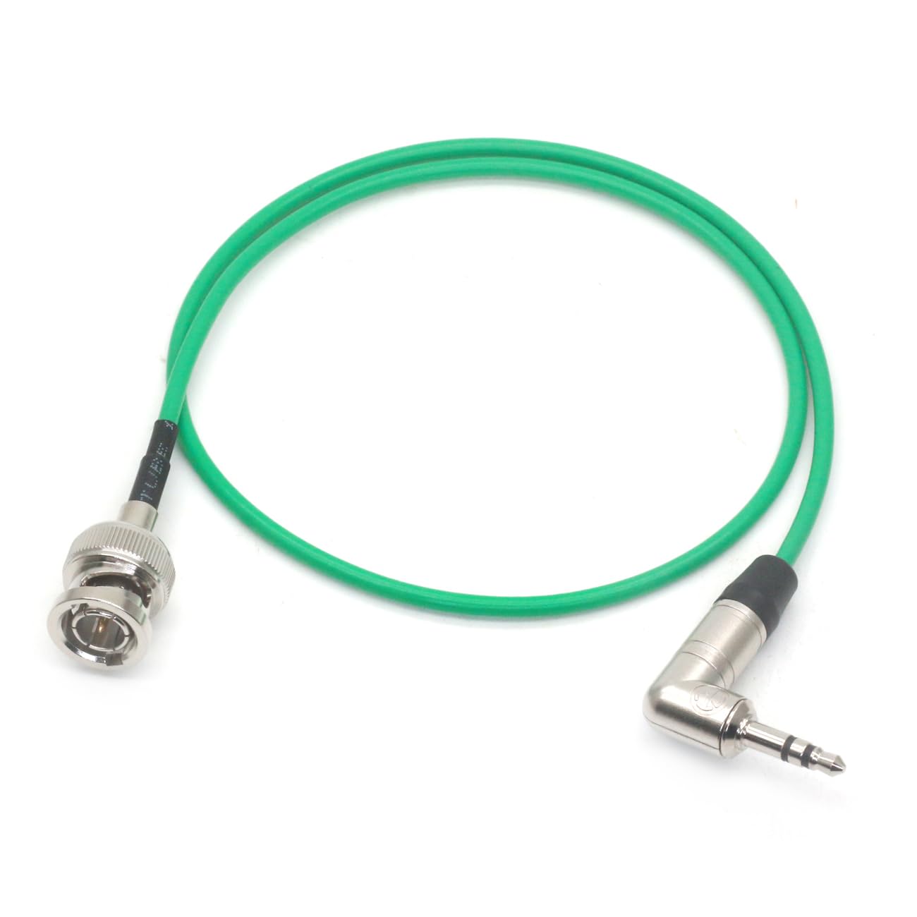 SZYingXian Timecode Cable Elbow 3.5mm to Straight/Right Angle BNC/SDI Cord for Canon C300/500, ARRI Amira, Zoom F8/F4, Blackmagic Pyxis, Sony Venice