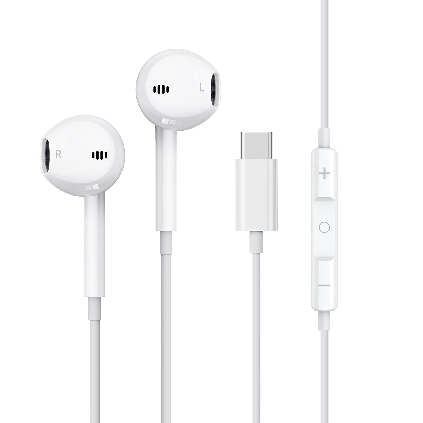 Wired Earbuds USB C Headphones for iPhone 17 16 15, Ear Buds with Microphone[ Clear Calls ] HiFi Volume Contorl Ear Buds…