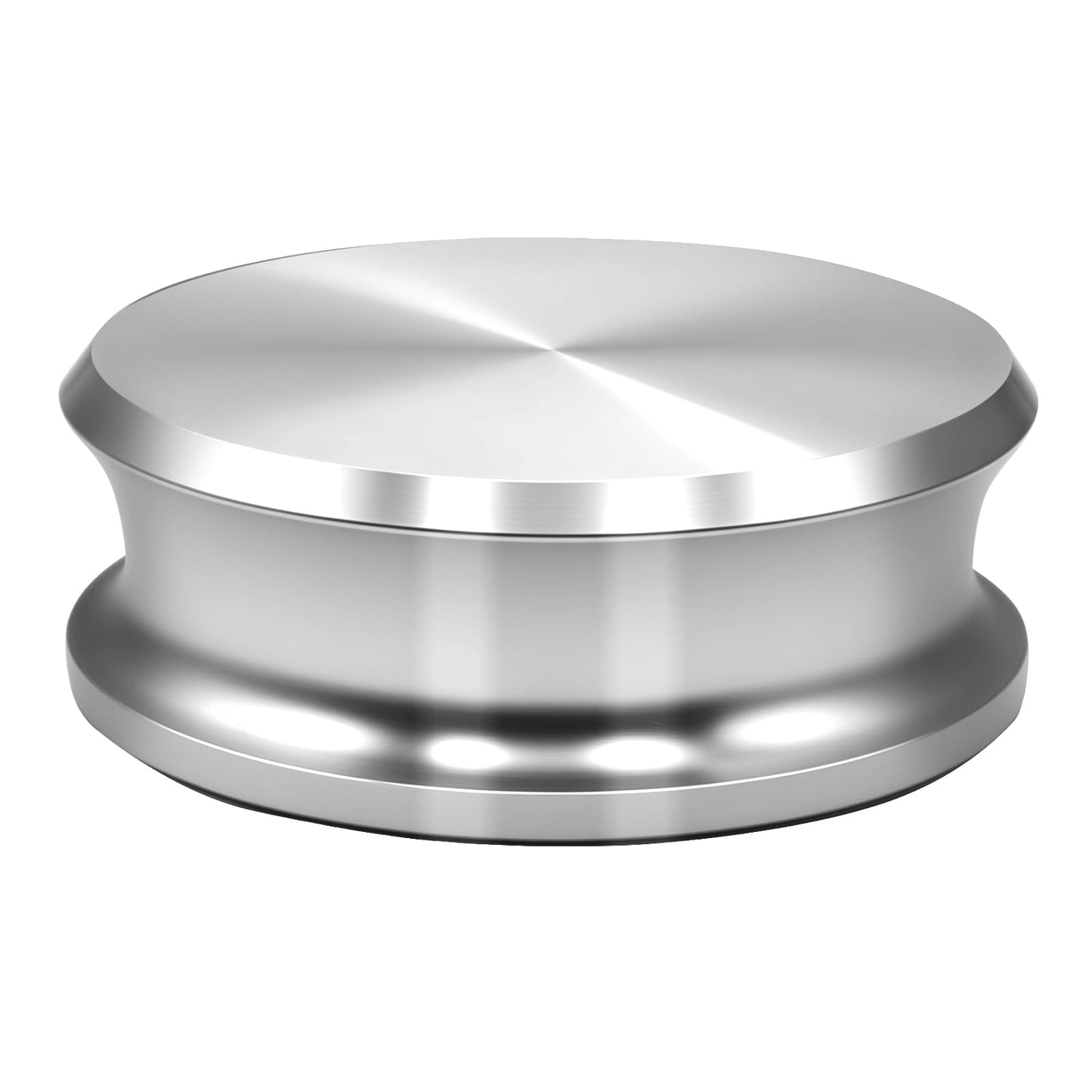Pancosmy Record Weight Stabilizer 312g Silver, Low Profile Turntable Weight Clamps for Record Player with Soft Base Pad, Fits Under Dust Cover