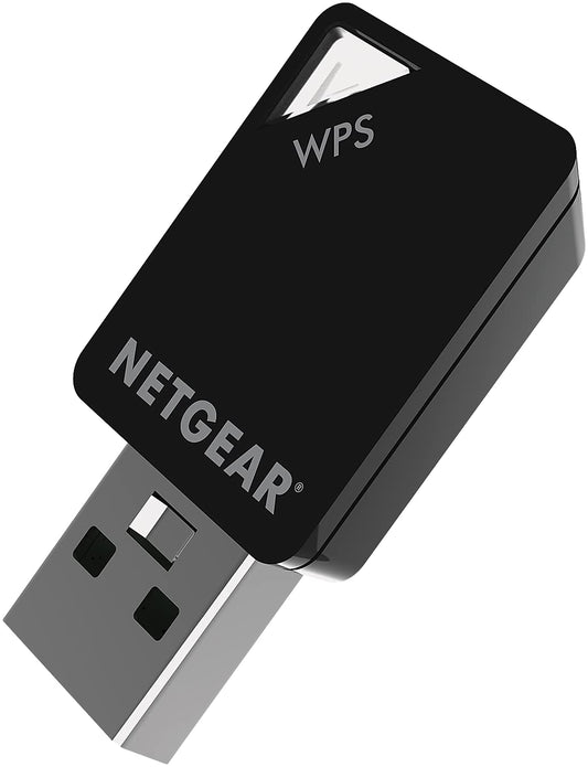 NETGEAR WiFi 5 USB 2.0 Mini Adapter (A6100) - AC600 Dual-Band Wireless Speed (Up to 600 Mbps), Works with Any WiFi 5 Router - for Windows PC