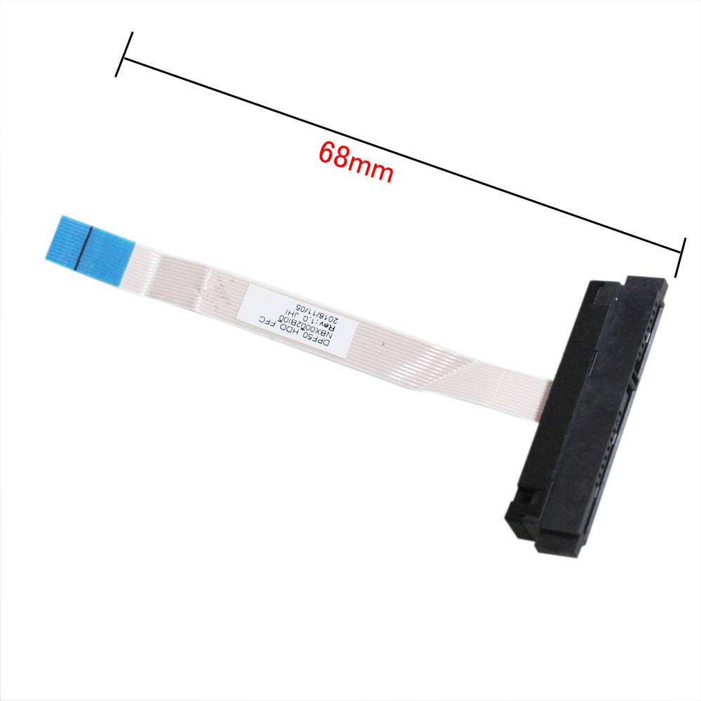 Zahara HDD SATA Hard Disk Drive Connector Cable Replacement for HP Pavilion 15-CX Series NBX0002BI00 L20324-001 (Line Length 2.67'') 15-CX0008CA