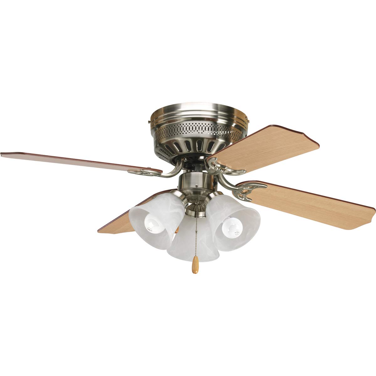 Progress Lighting AirPro 42" Hugger Ceiling Fan, Brushed Nickel