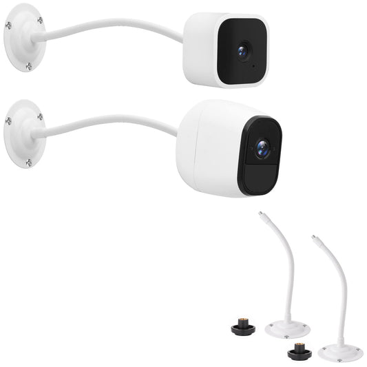 Mippko 2 Pack Camera Flexible Wall Mount Holder Compatible with Arlo/Blink/Reolink/Nest/Wyze/SimpliSafe Camera,Adjustment 8 inch Long Gooseneck Arm
