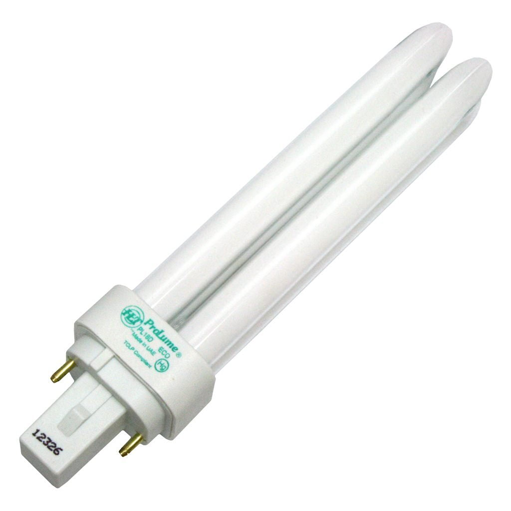 ProLume PL18D/41/ECO 109156 18W Double 4100K G24D-2 Eco Fluorescent Tube Light Bulb