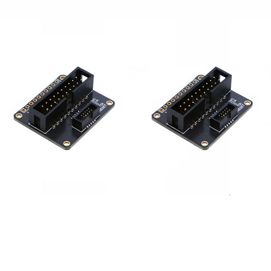 Treedix 2pcs JTAG (2x10 2.54mm) to SWD (2x5 1.27mm) Cable Adapter Board Breakout Board Jtag Debug Board