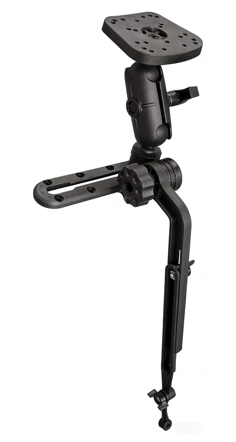 Strg Fish Finder Mount Kayak with Transducer Mounting Arm, Marine Electronics Mounts 1.5" Ball Universal Fish Finder Mount Base Compatible with Scotty