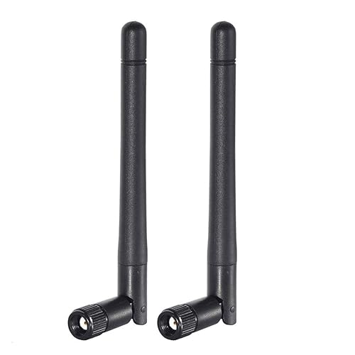 Bingfu Dual Band WiFi 2.4GHz 5GHz 5.8GHz 3dBi MIMO RP-SMA Male Bluetooth Antenna (2-Pack) for PC Computer WiFi Router Wireless Network Card USB