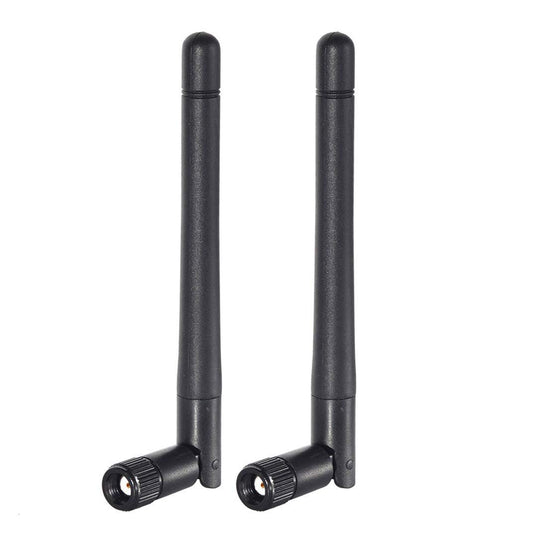 Bingfu Dual Band WiFi 2.4GHz 5GHz 5.8GHz 3dBi MIMO RP-SMA Male Bluetooth Antenna (2-Pack) for PC Computer WiFi Router Wireless Network Card USB
