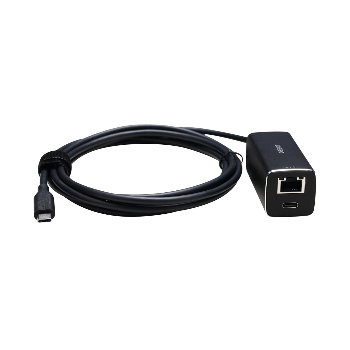 OBSBOT USB-C to Ethernet Adapter, 10 100 Mbps, Power Over Ethernet (PoE) Support, Dual Ethernet and USB-C Interface, Compatible Tail Air, MacBook, PC
