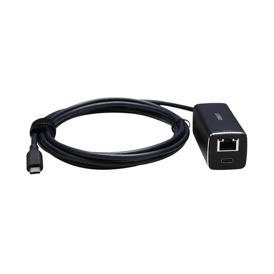 OBSBOT USB-C to Ethernet Adapter, 10 100 Mbps, Power Over Ethernet (PoE) Support, Dual Ethernet and USB-C Interface, Compatible Tail Air, MacBook, PC