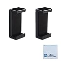 Acuvar Universal Tripod Smartphone Mounts with Dual Mounting Points for iPhone, Android, and All Smartphones up to 3.5" Wide + Microfiber Cloth (2