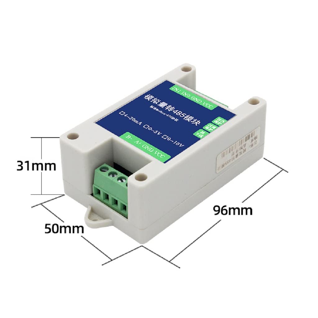 Taidacent 10/12 Bit AD Multi Channel 4-20Ma 0-5V 0-10V PLC Analog I/O Input to RS485 Modbus RTU TCP Converter Module (0-5V)