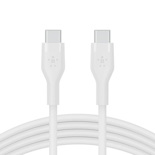 Belkin BoostCharge Flex Silicone USB-C to USB-C Charging Cable (3M/10FT) for iPhone 16, iPhone 16 Pro, Galaxy S25, S24, Pixel 9 & 8, Nintendo Switch 2