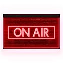 140017 On Air Recording Studio Music Media Room Display Decor LED Light Neon Sign (12" X 8", Red)