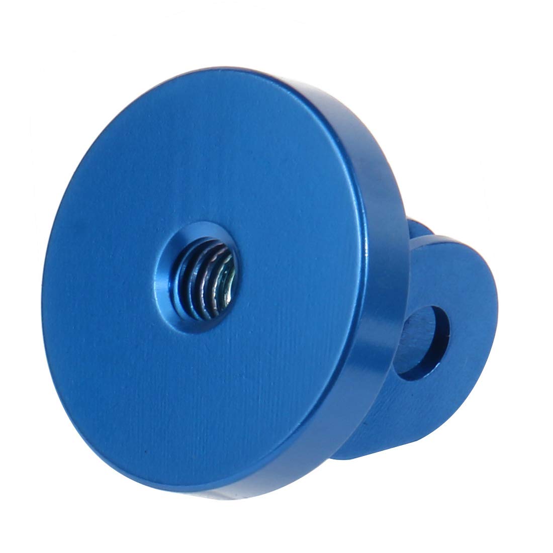 NovelGoal Mini Tripod Mount Adapter 1/4" Aluminium Alloy Base Compatible with GoPro Sports Action Camera Accessories (Blue)