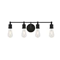 Elegant Lighting Living District Indoor Modern Home Decorative Bright Ceiling Serif 4 Light Black Wall Sconce
