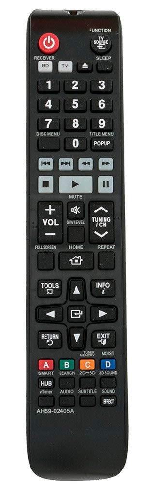 AH59-02405A Remote Control Replaced for Samsung Blu-ray Home Theater System HTE6750WXY HTE4500 HTE4500XY HTE4530 HTE5530 HTE5550W HTE6750W