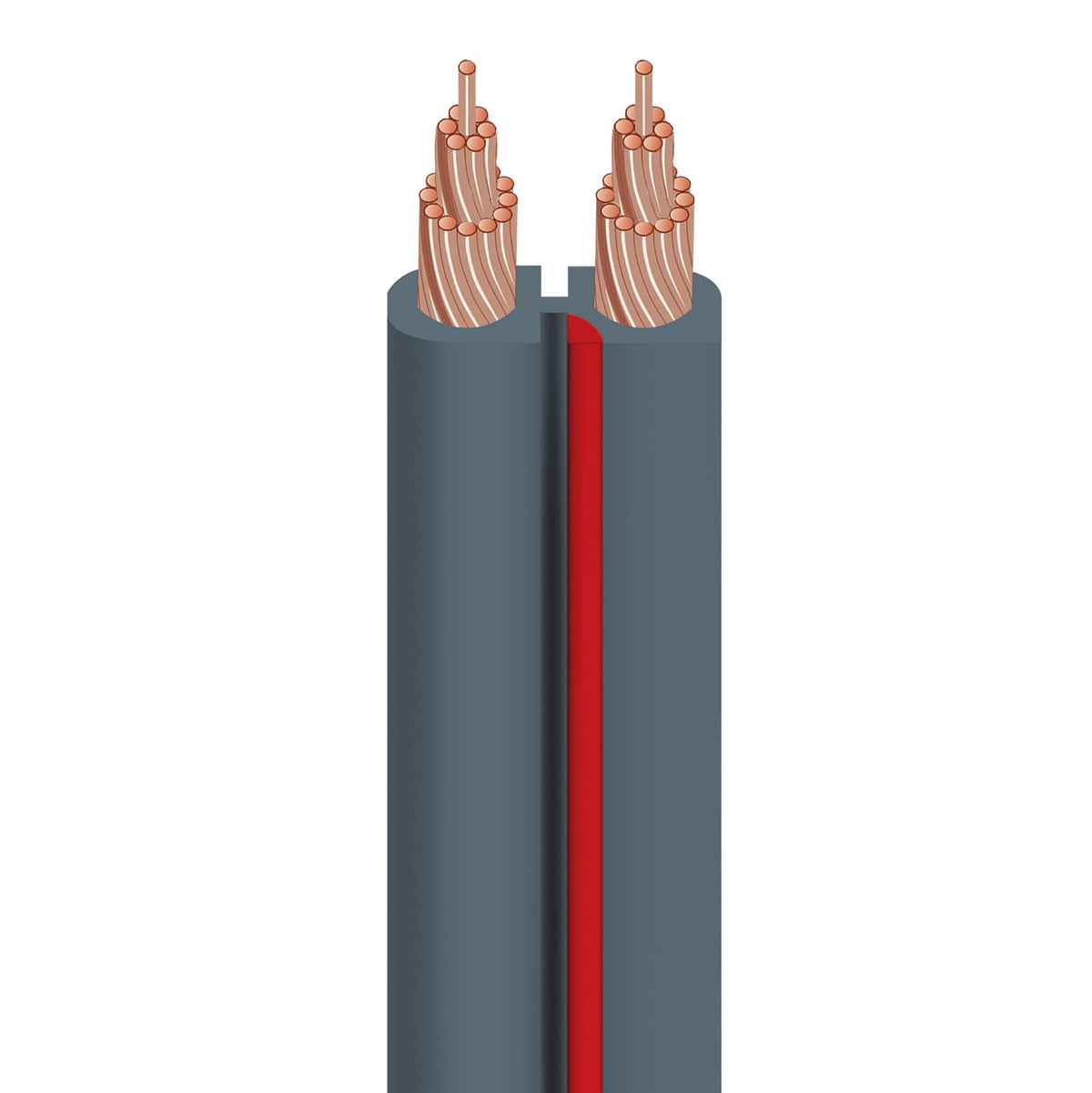 AudioQuest X-2 bulk speaker cable 50' (15.24m) spool - gray jacket 14 AWG