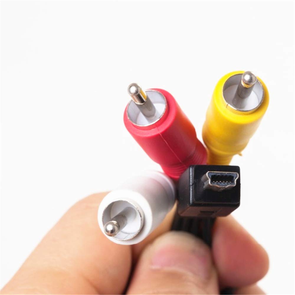 Replacement AVC-DC400ST Stereo AV Cable Compatible with Digital SLR Cameras EOS-7D 5D 1D 60D 600D 550D T3i T4i S100 SD4500 320HS 500HS 520HS SX230HS