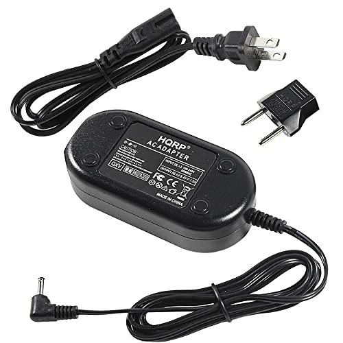 HQRP Replacement AC Adapter/Charger for Canon Optura 60, Optura 50, Optura 40 Digital Camcorder with USA Cord & Euro Plug Adapter