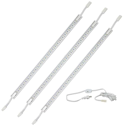 H. Bowes Professional Grade - 120 Line-Voltage LED Light … (3 Pack 16" White Strip/Cool Light)