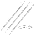 H. Bowes Professional Grade - 120 Line-Voltage LED Light … (3 Pack 16" White Strip/Cool Light)