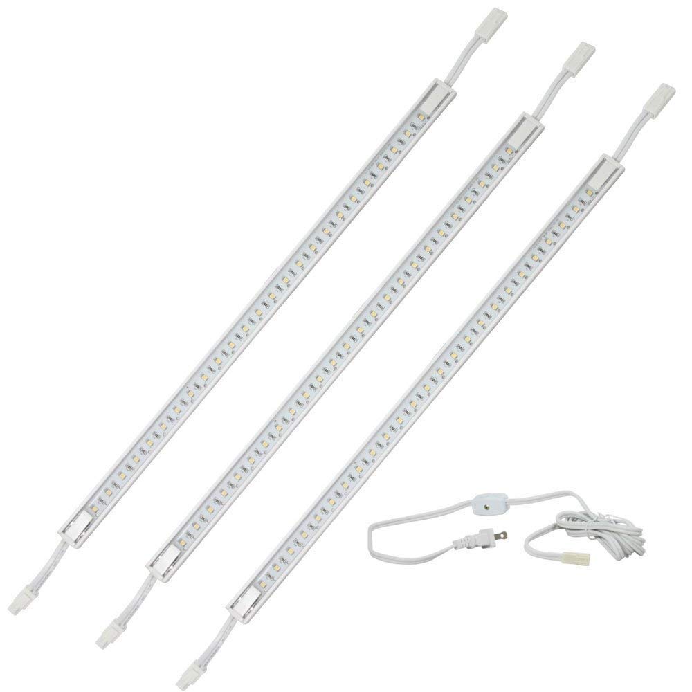 H. Bowes Professional Grade - 120 Line-Voltage LED Light … (3 Pack 16" White Strip/Cool Light)