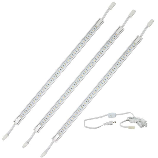 H. Bowes Professional Grade - 120 Line-Voltage LED Light … (3 Pack 16" White Strip/Cool Light)