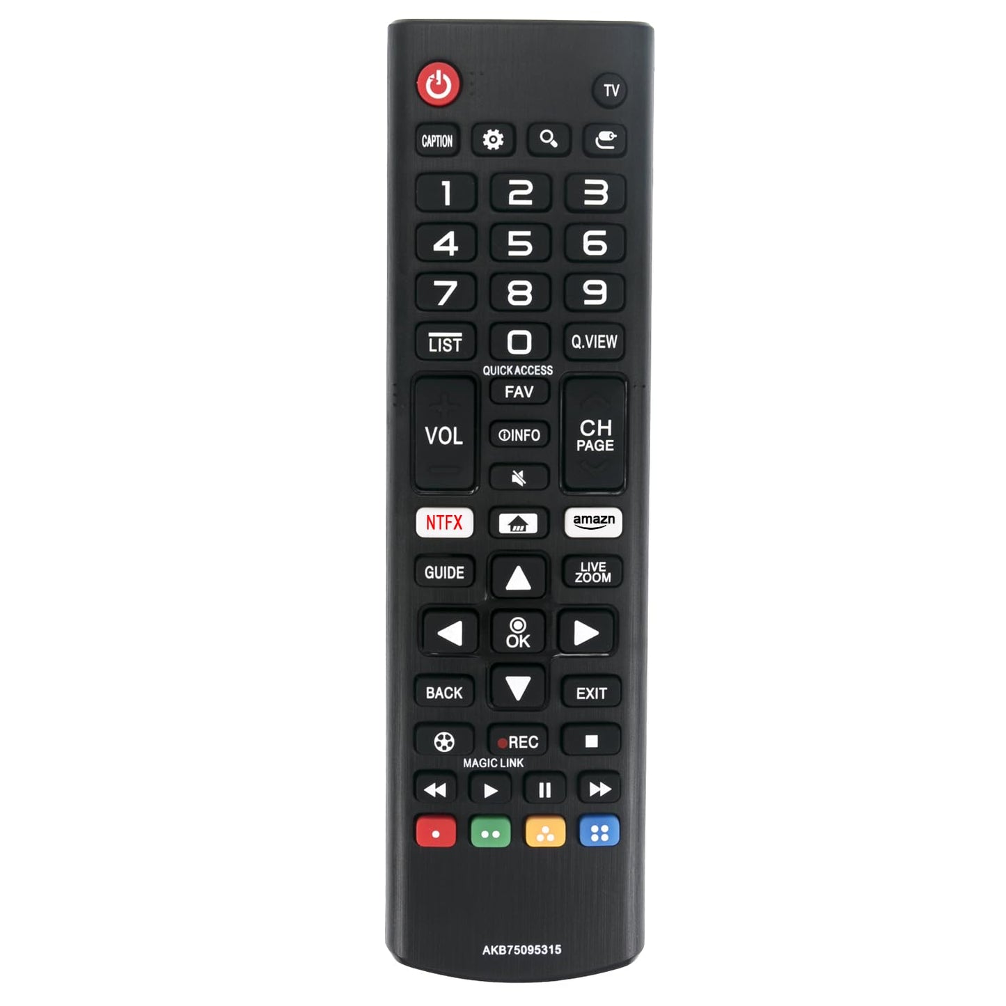 AKB75095315 Replace Remote fit for LG LED OLED 4K 1080p Smart TV Non-Smart TVs AKB75095314 AKB74915305 AKB75095307 AKB73975702 AKB74475401 AKB73975701