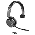 Plantronics - Voyager 4210 UC USB-C (Poly) - Bluetooth Single-Ear (Monaural) Headset - Connect to PC, Mac, & Desk Phone - Noise Canceling - Works