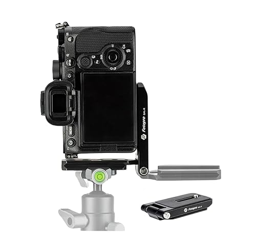 Fotopro DSLR Camera L Bracket Vertical Horizontal Switching Foldable Tripod Quick Release Plate for DSLR Camera Fluid Heads Stabilizer Tripod Monopod