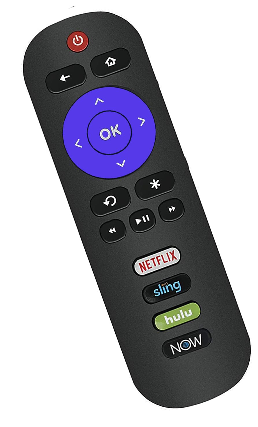 Universal Remote Control Compatible with All TCL Roku TV Remote (NO Setup Required)