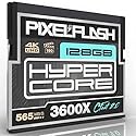PixelFlash 128GB CFast 2.0 Card 3600X HyperCore 570MB/s SATA3 VPG180, CFast Card for DSLR Cinematic Video & Photo Cams Lab Tested, Certified Flash