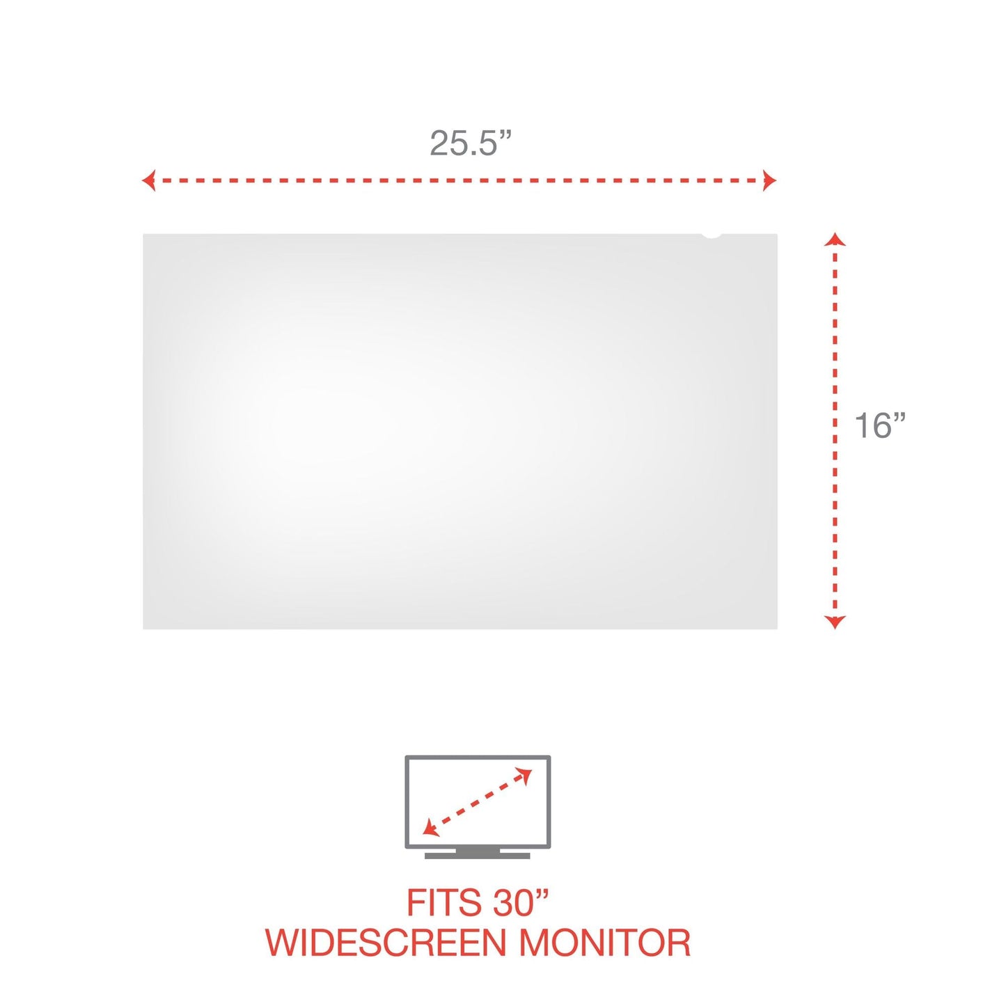 Innovera Blackout Privacy Filter for 30" Widescreen Flat Panel Monitor, 16:10 Aspect Ratio