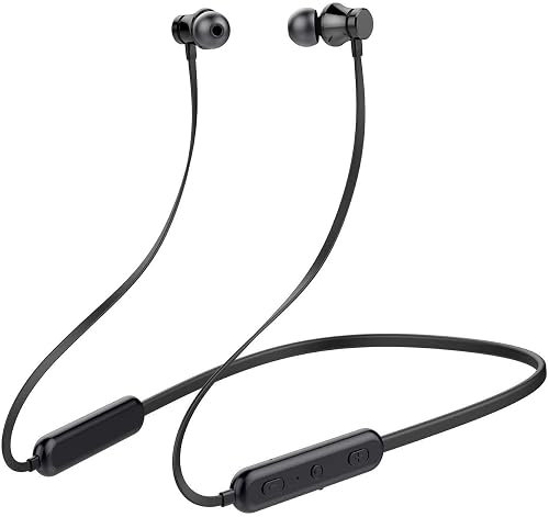 KLOKOL Bluetooth Headphones Neckband 20Hrs Playtime V5.0 Wireless Headset Sport Noise Cancelling Earbuds w/Mic for Gym Running Compatible with iPhone